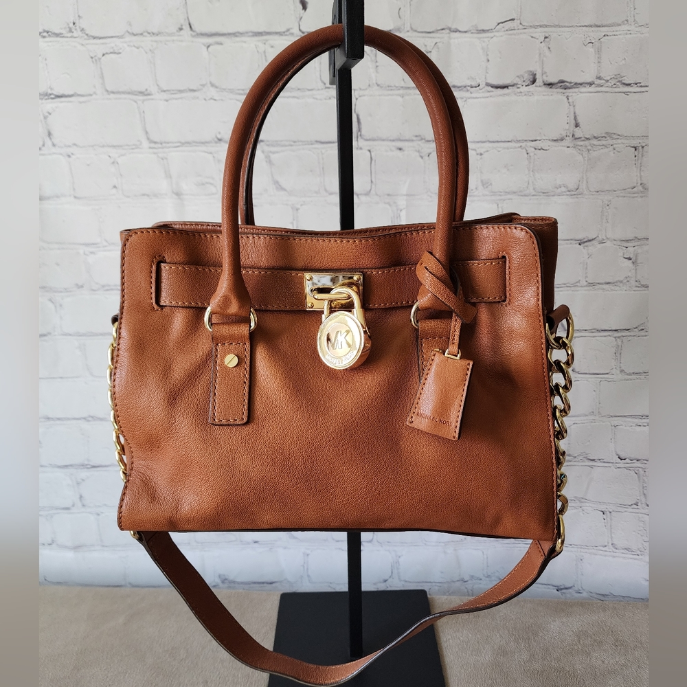 Micheal Kors Hamilton Leather Bag